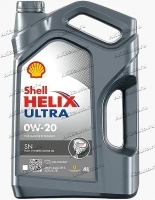 Масло моторное синтетическое Shell Helix Ultra SN 0W20 4л купить в Москве по цене 2140 рублей - АКБАВТО