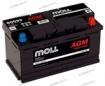 Аккумулятор автомобильный Moll AGM 95 А/ч 850 А обр. пол. Евро авто (353x175x190) 80095 L5.0