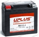 Аккумулятор для мото и гидро техники UPLUS Power Sport AGM 10 А/ч 180 А прям. пол. залит/заряжен MX12-4 (150х87х130) YTX12-BS