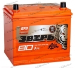 Аккумулятор автомобильный Зверь EFB Asia 80 А/ч 720 А прям. пол. 85D23R Азия авто (232x175x225) с бортиком