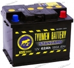 Аккумулятор автомобильный TYUMEN BATTERY STANDARD 62 А/ч 580 А обр. пол. Евро авто (242x175x190)