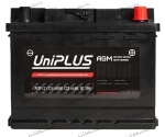 Аккумулятор автомобильный Uniplus Start-Stop AGM 60 А/ч 660 А обр. пол. Евро авто (242x175x190) L2.0