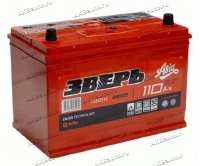 Аккумулятор автомобильный Зверь Asia 110 А/ч 930 А обр. пол. 125D31L Азия авто (305x175x221) ZVKA110-3-R с бортиком купить в Москве по цене 11700 рублей - АКБАВТО