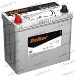 Аккумулятор автомобильный Delkor AGM S46B24R 45 А/ч 370 А прям. пол. тонк. клеммы Азия авто (234x127x220)