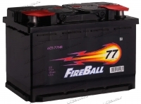Аккумулятор автомобильный Fire Ball 77 А/ч 670 А обр. пол. Евро авто (278x175x190) 2024г купить в Москве по цене 4700 рублей - АКБАВТО