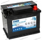 Аккумулятор Exide DUAL AGM 60 А/ч 680 A обр. пол. конус. EP500 (242х175х190) для катеров, лодочных моторов, автодомов; Deep Cycle/Starting 2021г