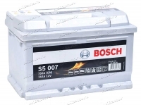 Аккумулятор автомобильный Bosch Silver Plus S5007 74 А/ч 750 A обр. пол. низкий Евро авто (278x175x175) купить в Москве по цене 9450 рублей - АКБАВТО