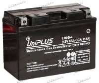 Аккумулятор для мото и гидротехники UniPLUS High Perfomance AGM 8 А/ч 115 А прям. пол. залит/заряжен EB9B-4 (150х70х105) YT9B-BS YT9B-4 купить в Москве по цене 2750 рублей - АКБАВТО